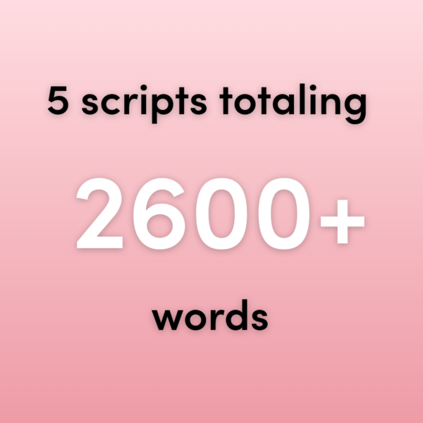 2600 words OnlyFans scripts