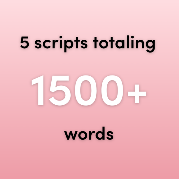 OnlyFans 1500 word scripts