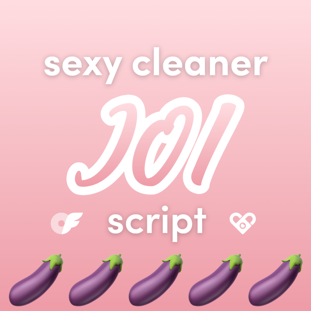 Sexy Cleaner JOI Video Script